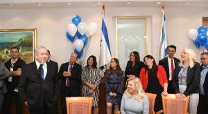 ראש הממשלה חוגג צילום: עמוס בן גרשום, לע"מ ברנז'ה