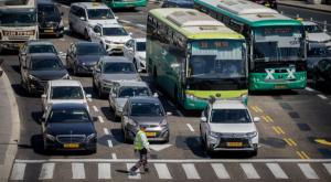 פקק בירושלים צילום: Yonatan Sindel/Flash90 חדשות