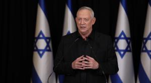 קורא לאיחוד של גוש מרכז-שמאל. גנץ בהצהרה הערב צילום: אלעד מלכה חדשות