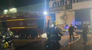 השריפה במפעל במישור אדומים צילום: תיעוד מבצעי כב"ה חדשות
