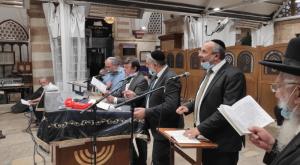 שר הדתות במערת המכפלה צילום: דוברות משרד הדתות חדשות