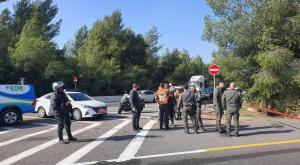 זירת התאונה בכביש 1 צילום: דוברות המשטרה חדשות