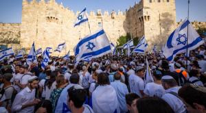 מצעד הדגלים, ארכיון  צילום: Nati Shohat/Flash90 חדשות