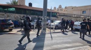 זירת הפיגוע בירושלים צילום: דוברות משטרה חדשות