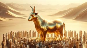 עגל הזהב |  צילום: Shutterstock AI Generator,Shutterstock פרשת כי תשא