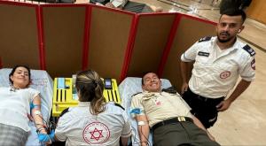 קולונל מגואטמלה תרם דם בישראל |  צילום: דוברות מד"א מבזקים