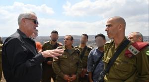 גנץ באוגדת איו"ש צילום: אריאל חרמוני, משרד הביטחון חדשות