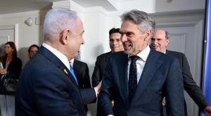 נתניהו וסכוף לפני כחודשיים בניו יורק צילום: אבי אוחיון, לע"מ מבזקים