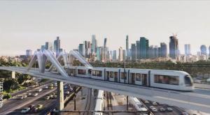 הדמיות הרכבת הקלה צילום: צילום מסך חדשות