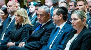 נשיא המדינה וראש הממשלה בטקס צילום: Arie Leib Abrams/Flash90 חדשות