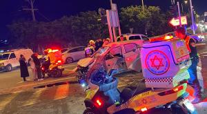 זירת התאונה צילום: תיעוד מבצעי מד"א חדשות