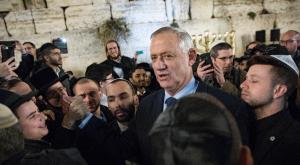 גנץ בכותל. ארכיון צילום: Olivier Fitoussi/Flash90 חדשות