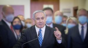 נאום המסכות, תחילת משפט נתניהו צילום: Yonatan Sindel/Flash90 מגזין