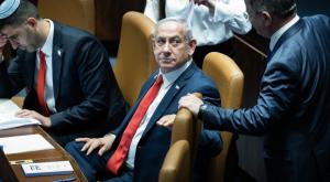 נתניהו, "רועד מפחד" צילום: Chaim Goldberg,Flash90 חדשות