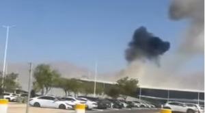 תיעוד הפגיעה בשדה התעופה צילום: שימוש לפי סעיף 27 א מבזקים