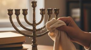 ניקוי חנוכיה, אילוסטרציה צילום: gemini לייף סטייל