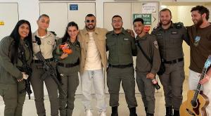  צילום: איתי לוי עם לוחמי מג"ב ברנז'ה
