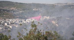 שריפה בקיבוץ צובה צילום: דוברות המשטרה חדשות
