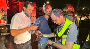 זירת הפיגוע, צומת הביתות צילום: מועצה אזורית שומרון ביטחון