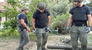 פגיעה ישירה בכפר מימון צילום: דוברות משטרה ביטחון