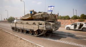 טנק, מלחמת חרבות ברזל צילום: Photo by Chaim Goldberg/Flash90 ביטחון