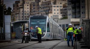 הרכבת הקלה בירושלים צילום: Yonatan Sindel/Flash90 חדשות