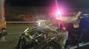 זירת התאונה צילום: דוברות מד"א מבזקים