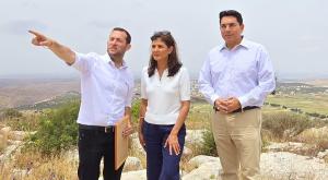 ניקי היילי בשומרון צילום: רועי חדי חדשות