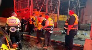 זירת התאונה צילום: דוברות זק"א מבזקים