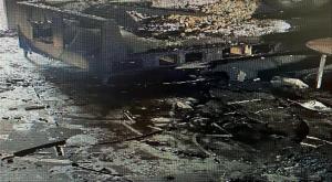 הבית שהוצת צילום: דוברות המשטרה מבזקים