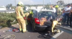 מזירת התאונה צילום: תיעוד מבצעי מד"א מבזקים