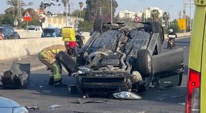 מזירת התאונה צילום:  תיעוד מבצעי מד"א מבזקים