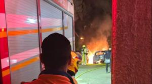 מספר רכבים עלו באש צילום: איחוד הצלה חדשות