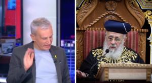 אברי גלעד נגד הרב יצחק יוסף צילום: פלאש 90 וקאנבה  ברנז'ה