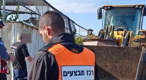 זירת האירוע צילום: דוברות איחוד הצלה מבזקים