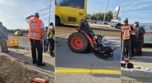 זירת התאונה צילום: איחוד הצלה  מבזקים