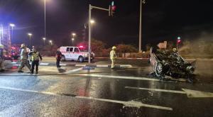 זירת התאונה צילום: תיעוד מבצעי מד"א מבזקים