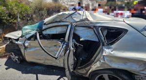 זירת התאונה צילום: מד"א מבזקים