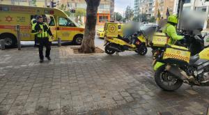 הזירה בתל אביב צילום: תיעוד מבצעי מד"א מבזקים