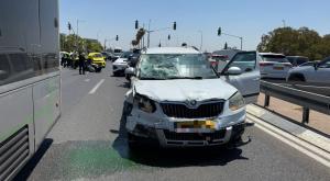 זירת התאונה באור יהודה, צילום: תיעוד מבצעי מד"א מבזקים