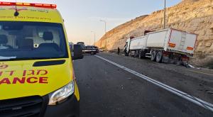 זירת התאונה בצומת הנגב צילום: תיעוד מבצעי מד"א מבזקים