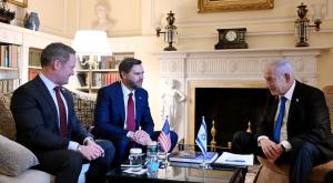 נתניהו וסגן נשיא ארה"ב צילום: אבי אוחיון, לע״מ מבזקים