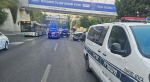 זירת התאונה צילום: דוברות משטרת ישראל מבזקים