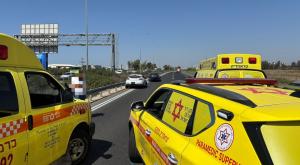 זירת התאונה צילום: תיעוד מבצעי מד"א  מבזקים