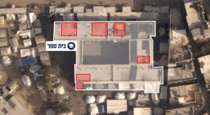 מרחב בית הספר בו פעלו המחבלים צילום: דובר צה"ל מבזקים