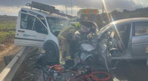 זירת האירוע צילום: דוברות כב"ה מחוז יו"ש מבזקים