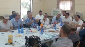 פגישה בגוש עציון צילום: דוברות חדשות