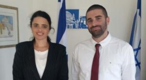 הראל שוהם ואיילת שקד צילום: דוברות הבית היהודי ברמלה ברנז'ה