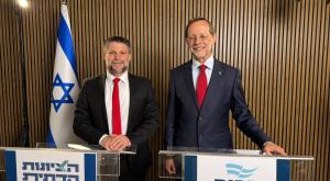 סמוטריץ' ופייגלין, הכריזו  על ריצה משותפת צילום: דוברות חדשות