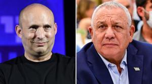 איזנקוט נגד בנט צילום: פלאש 90,קנבה פוליטי